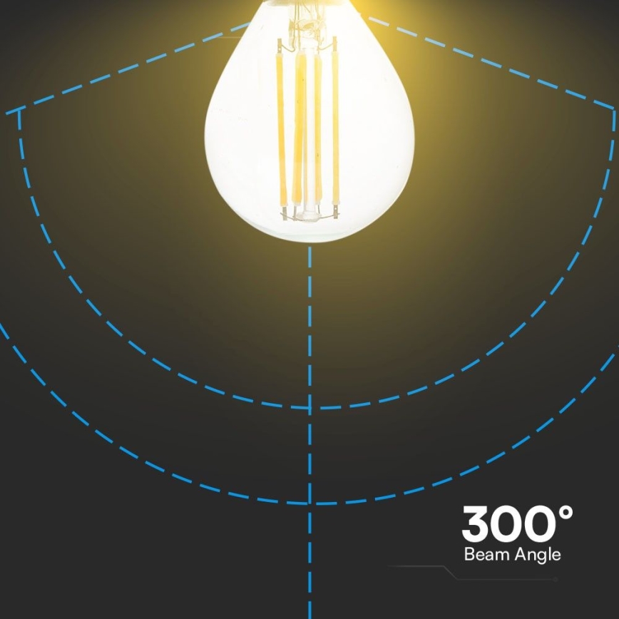 LED Pirn FILAMENT P45 E14/6W/230V 4000K