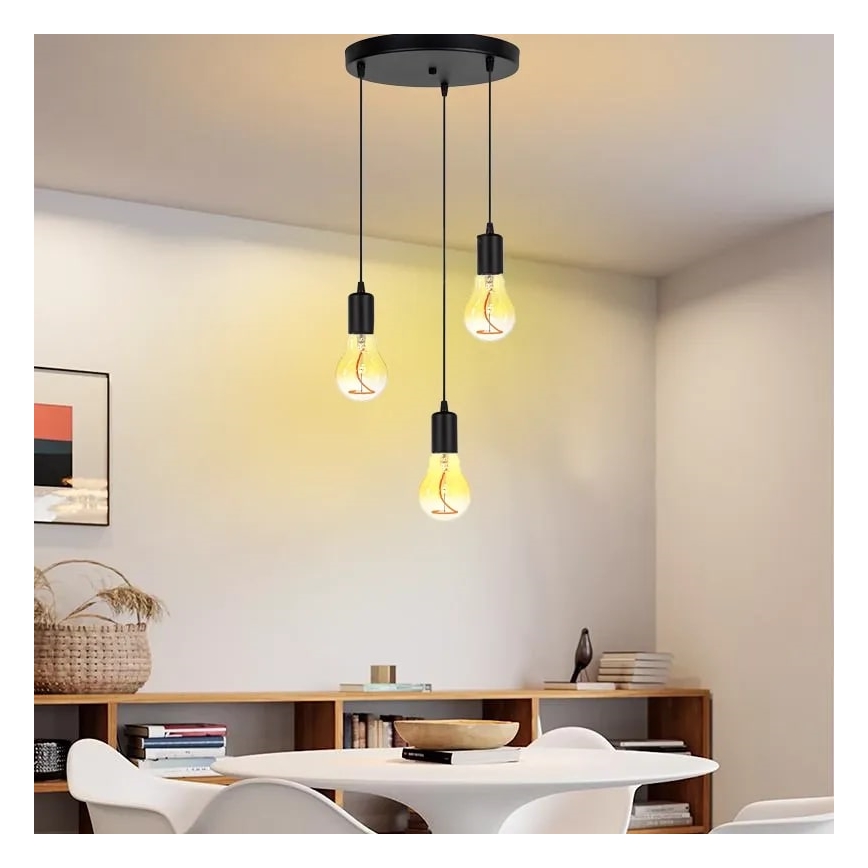 LED Pirn FILAMENT SHAPE A60 E27/4W/230V 1800K kollane