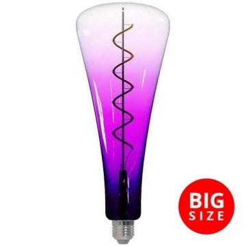 LED Pirn FILAMENT SHAPE T110 E27/5W/230V 1800K lilla