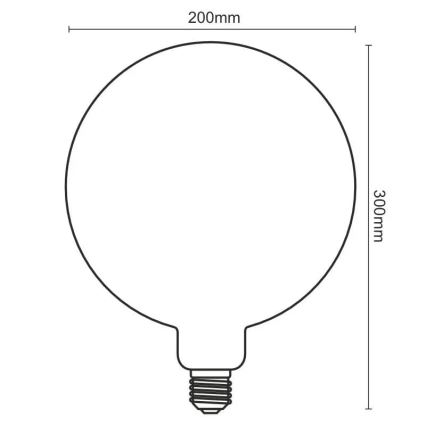 LED Pirn FILAMENT SPIRAL VINTAGE G200 E27/4W/230V 2000K