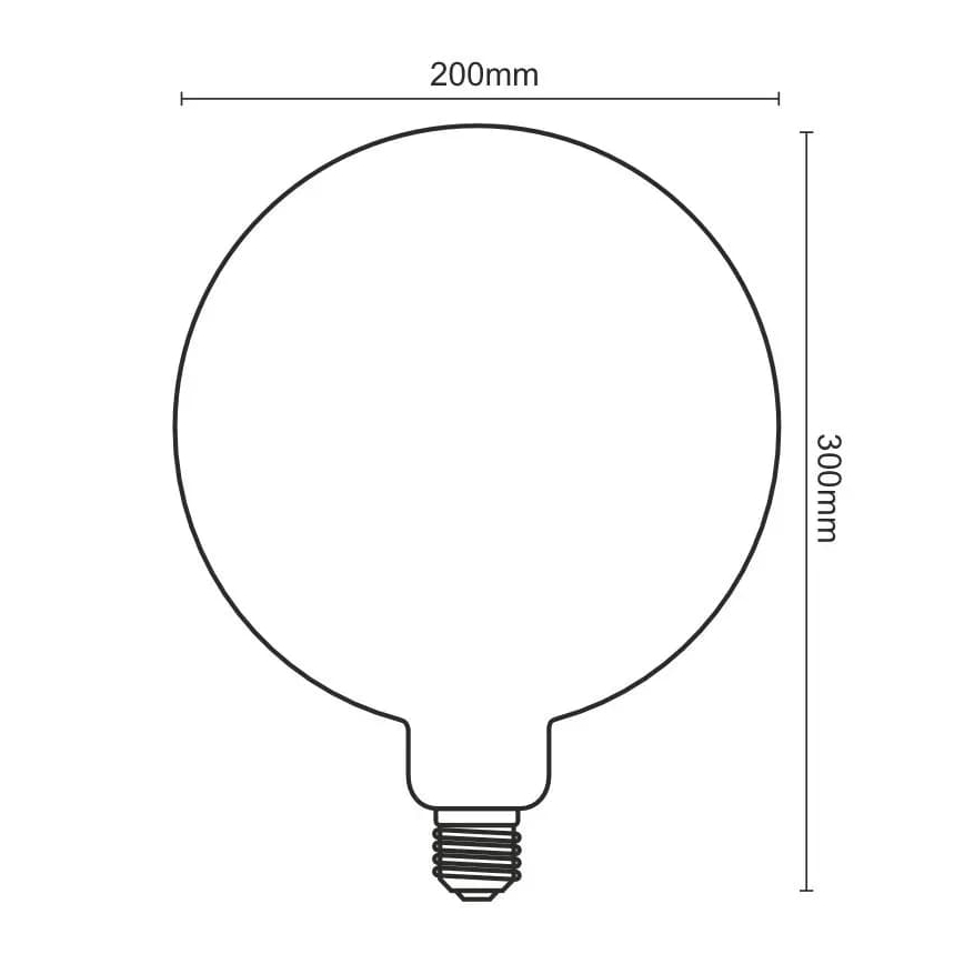 LED Pirn FILAMENT SPIRAL VINTAGE G200 E27/4W/230V 2000K