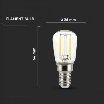 LED-pirn FILAMENT ST26 E14/2W/230V 6500K