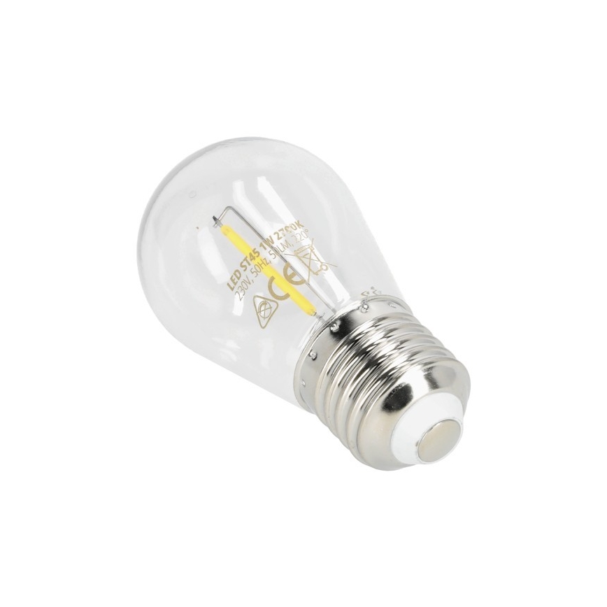 LED Pirn FILAMENT ST45 E27/1W/230V 2700K