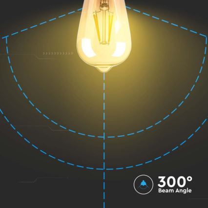 LED Pirn FILAMENT ST64 E27/4W/230V 2200K