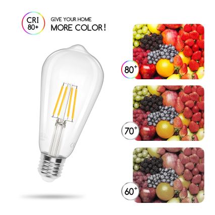 LED Pirn FILAMENT ST64 E27/4W/230V 2700K - Aigostar