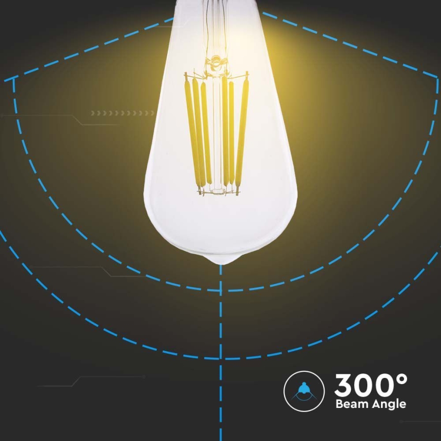 LED Pirn FILAMENT ST64 E27/4W/230V 3000K