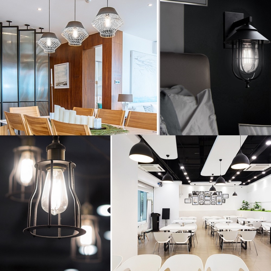 LED Pirn FILAMENT ST64 E27/6W/230V 6500K - Aigostar