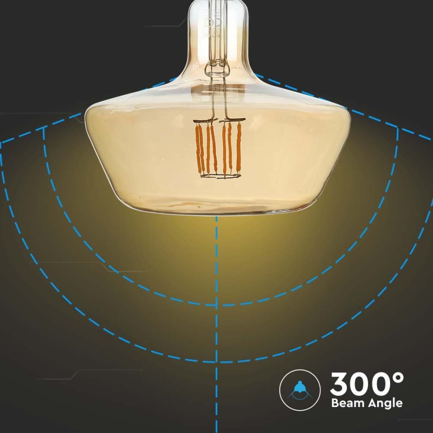 LED Pirn FILAMENT T180 E27/8W/230V 1800K