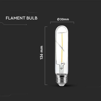 LED Pirn FILAMENT T30 E27/2W/230V 3000K