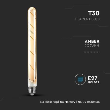 LED Pirn FILAMENT T30 E27/5W/230V 2200K