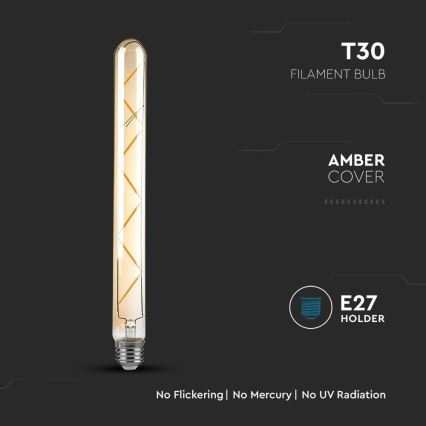 LED Pirn FILAMENT T30 E27/7W/230V 2200K