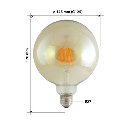 LED Pirn FILAMENT VINTAGE E27/10W/230V 2000K