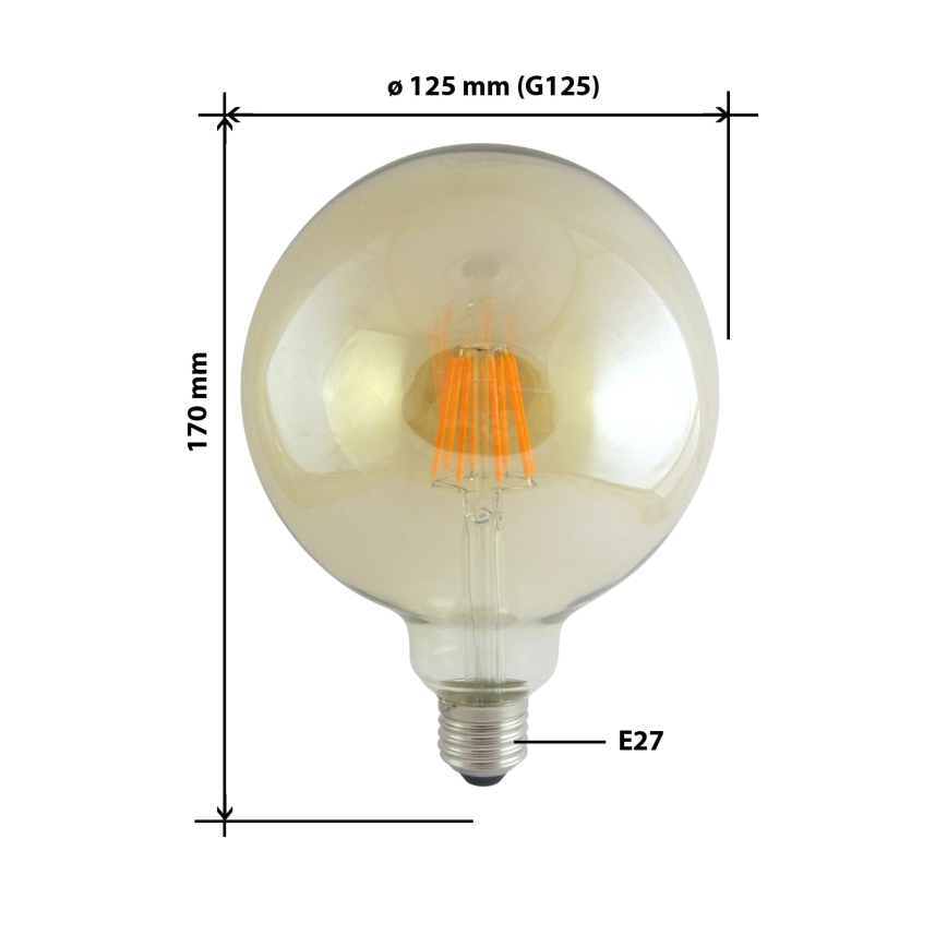 LED Pirn FILAMENT VINTAGE E27/10W/230V 2000K
