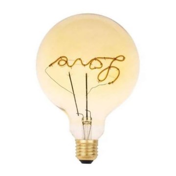 LED Pirn FILAMENT VINTAGE LOVE G125 E27/2W/230V 2000K