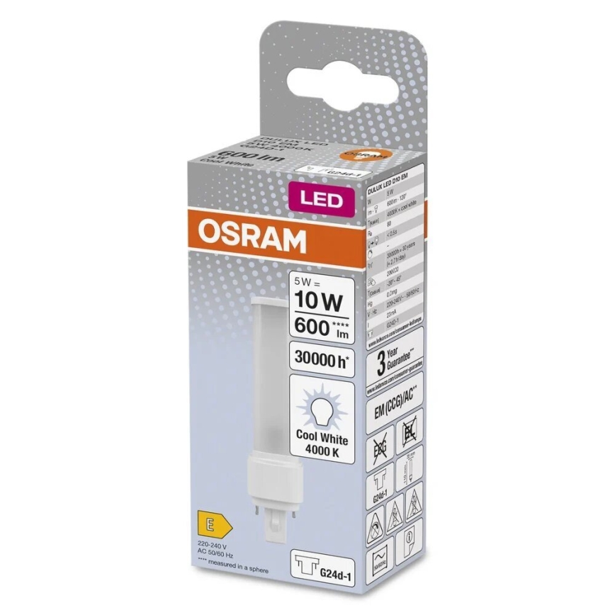 LED Pirn G24d-1/5W/230V 4000K - Osram