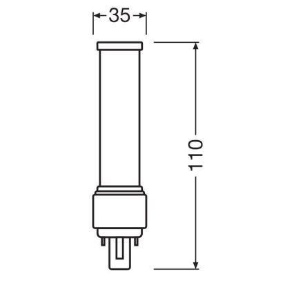 LED Pirn G24d-1/5W/230V 4000K - Osram