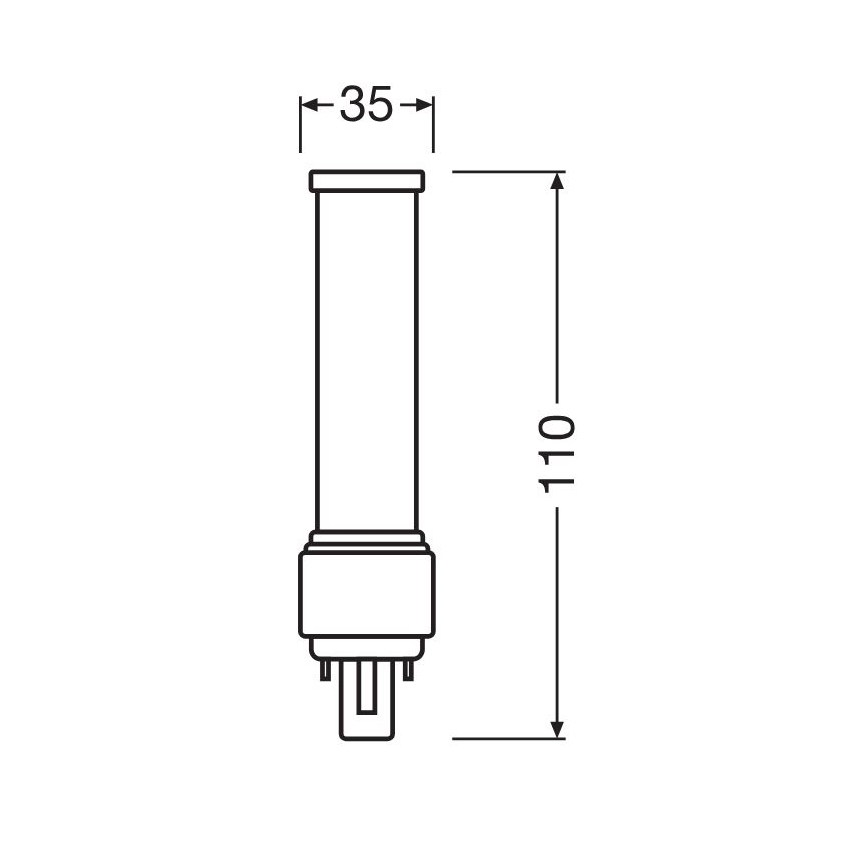 LED Pirn G24d-1/5W/230V 4000K - Osram
