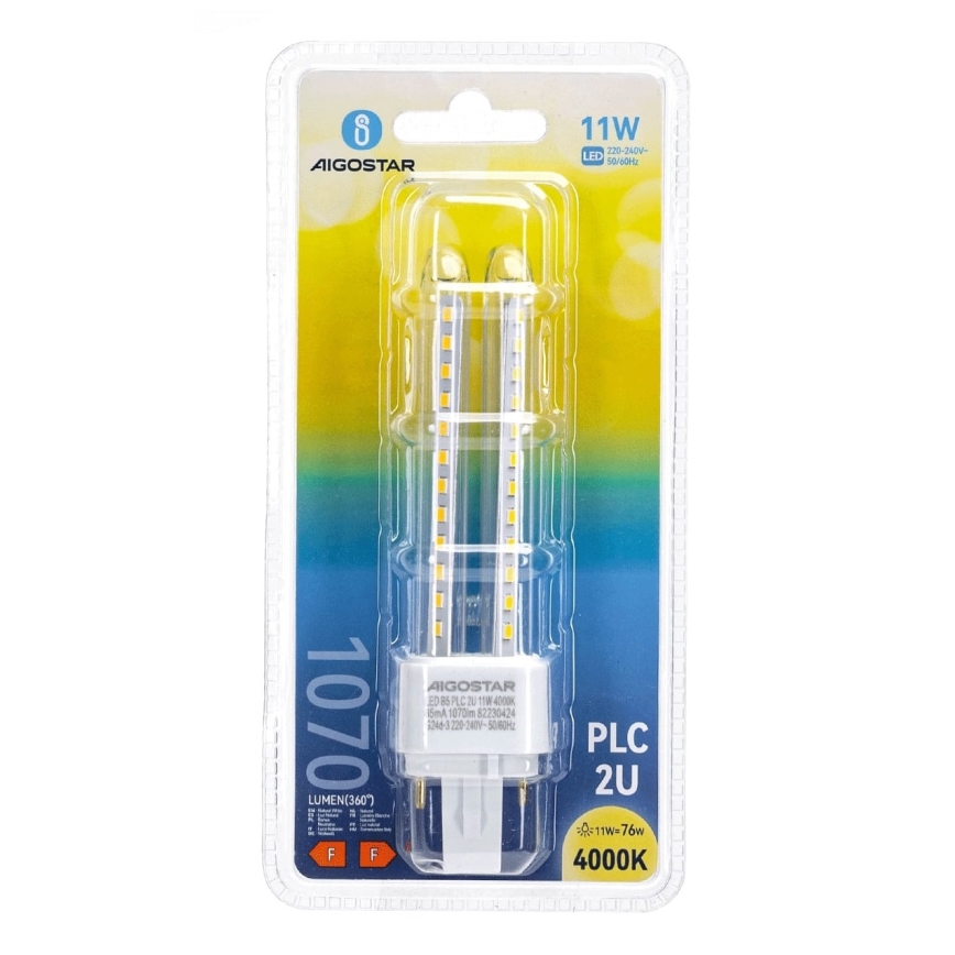 LED Pirn G24D-3/11W/230V 4000K - Aigostar