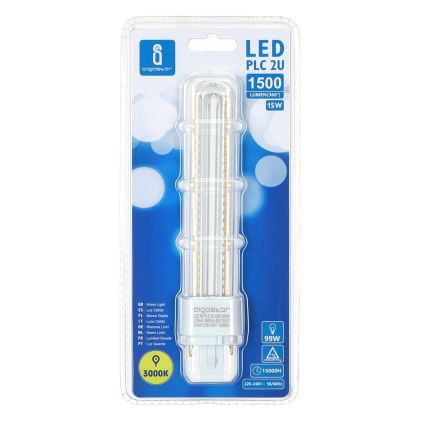 LED Pirn G24D-3/15W/230V 3000K - Aigostar