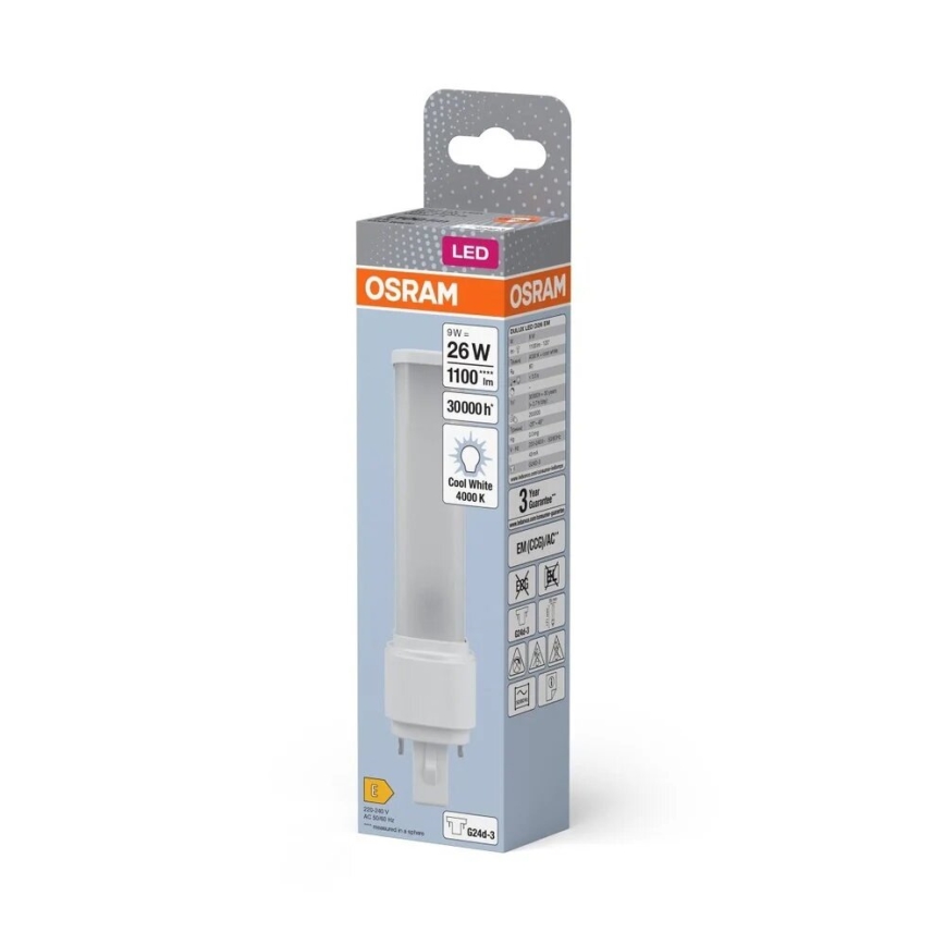 LED Pirn G24d-3/9W/230V 4000K - Osram