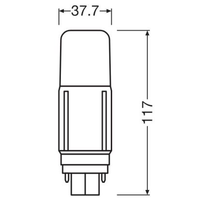 LED Pirn G24d/7,5W/230V 4000K - Osram