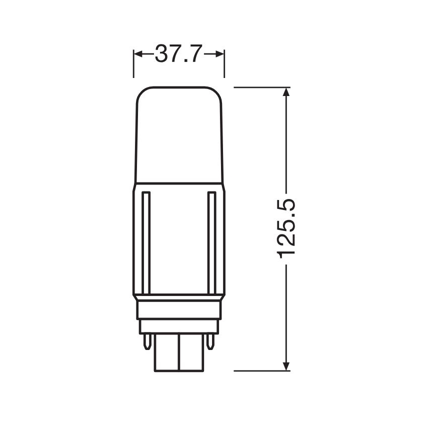 LED Pirn G24d/9,5W/230V 3000K - Osram
