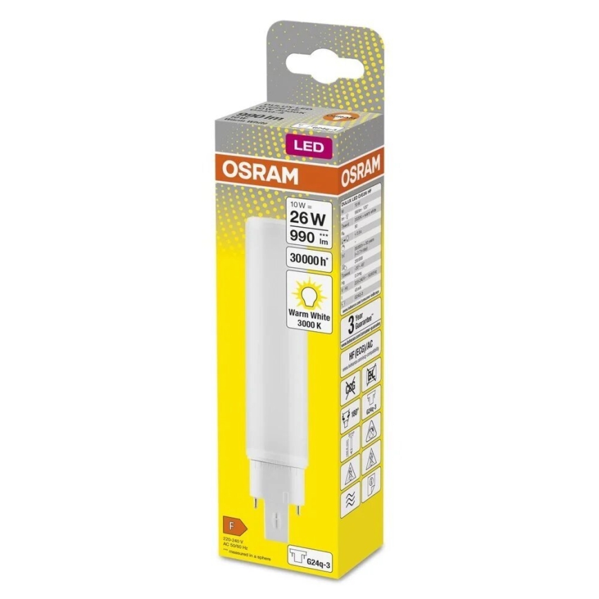LED Pirn G24q-3/10W/230V 3000K - Osram