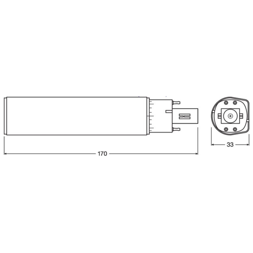 LED Pirn G24q-3/10W/230V 3000K - Osram