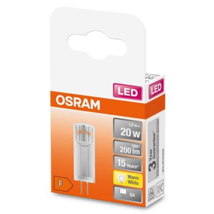LED Pirn G4/1,8W/12V 2700K - Osram