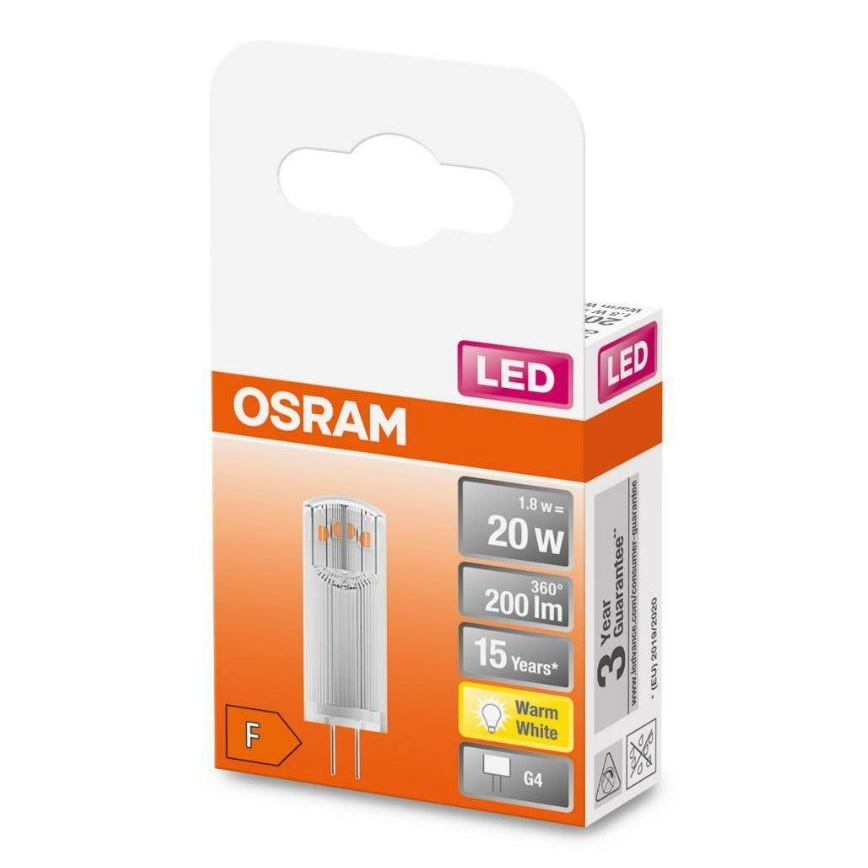 LED Pirn G4/1,8W/12V 2700K - Osram