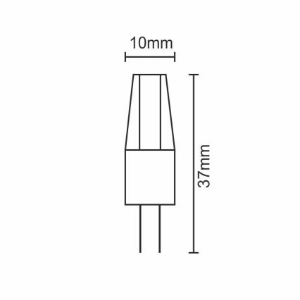 LED Pirn G4/2W/12V 2800K