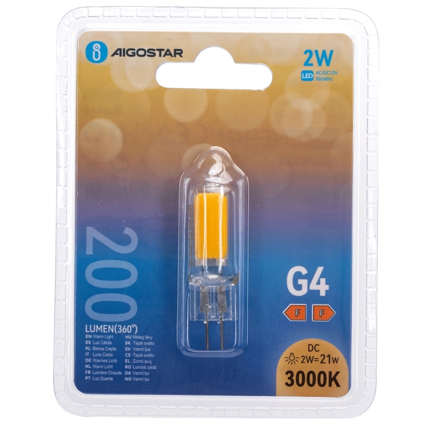LED-pirn G4/2W/12V 3000K - Aigostar