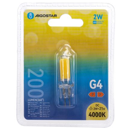 LED-pirn G4/2W/12V 4000K - Aigostar