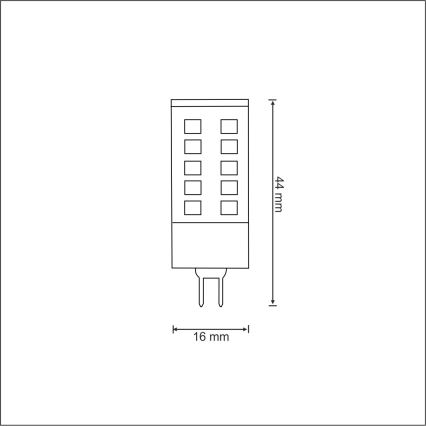 LED Pirn G4/3W/12V 3000K