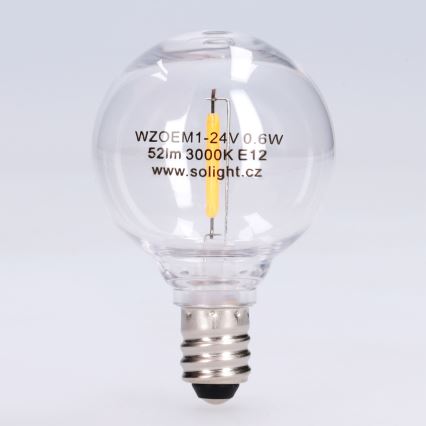 LED-pirn G40 E12/0,6W/24V 3000K - Brilagi