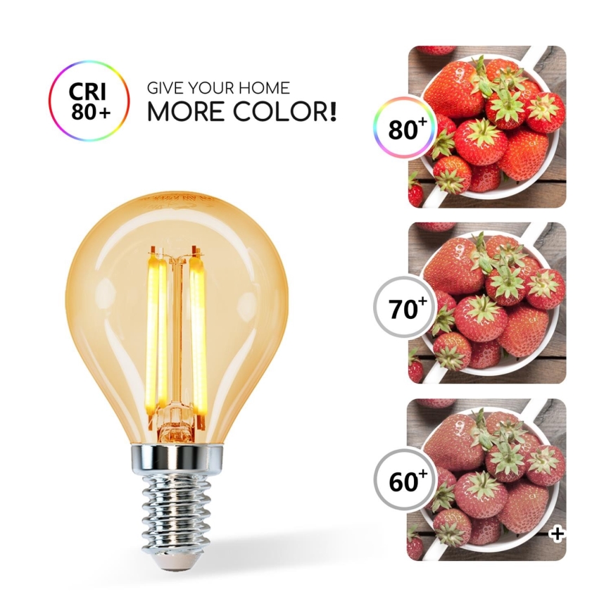LED Pirn G45 E14/4W/230V 2200K - Aigostar