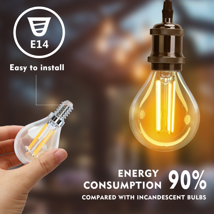 LED Pirn G45 E14/4W/230V 2700K - Aigostar