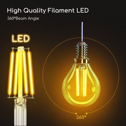 LED Pirn G45 E14/4W/230V 2700K - Aigostar