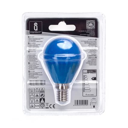 LED Pirn G45 E14/4W/230V blue - Aigostar