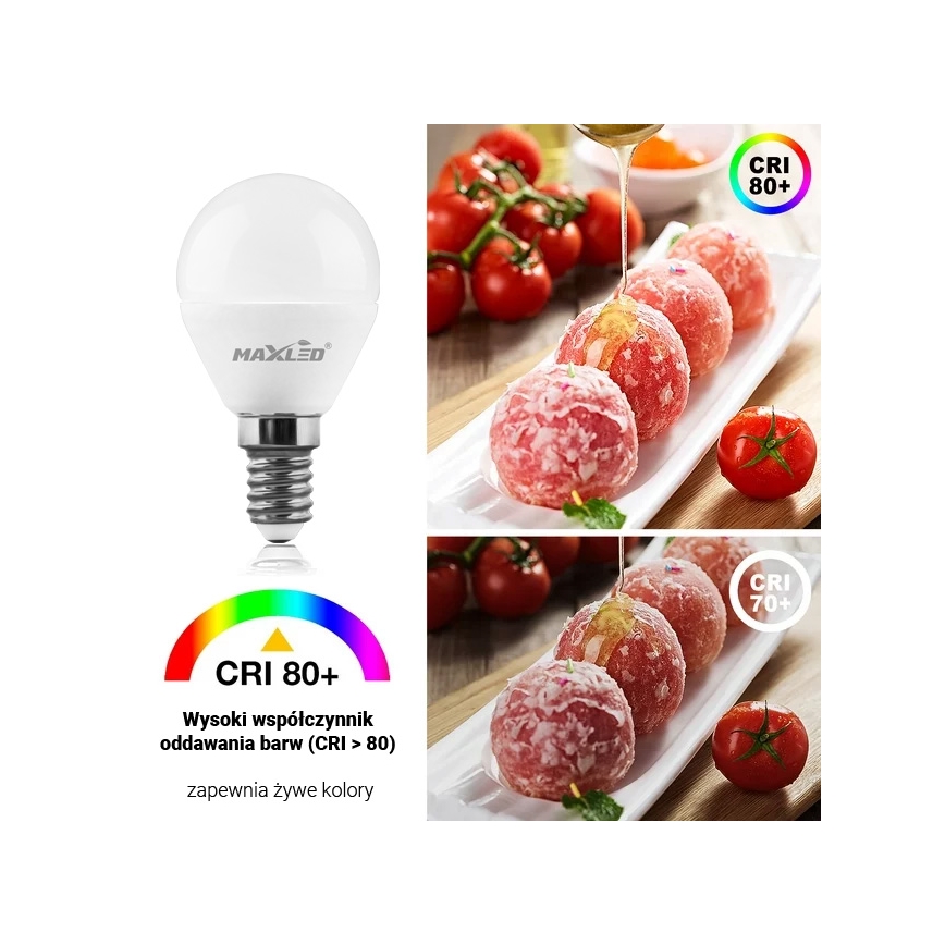 LED Pirn G45 E14/7W/230V 4000K