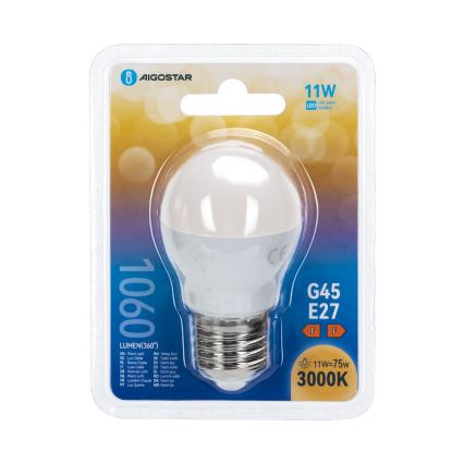 LED-pirn G45 E27/11W/230V 3000K - Aigostar