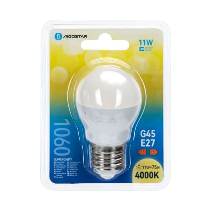 LED-pirn G45 E27/11W/230V 4000K - Aigostar