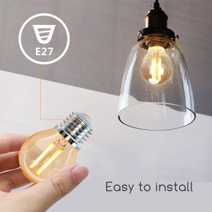 LED Pirn G45 E27/4W/230V 2200K - Aigostar