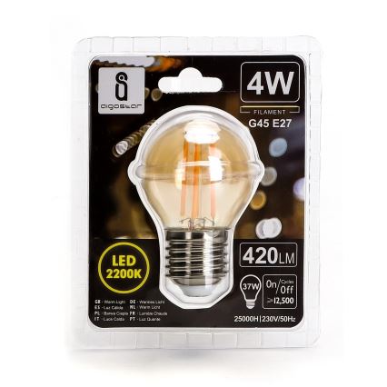 LED Pirn G45 E27/4W/230V 2200K - Aigostar