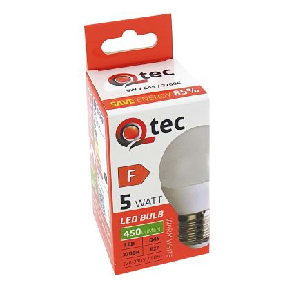 LED Pirn G45 E27/5W/230V 2700K