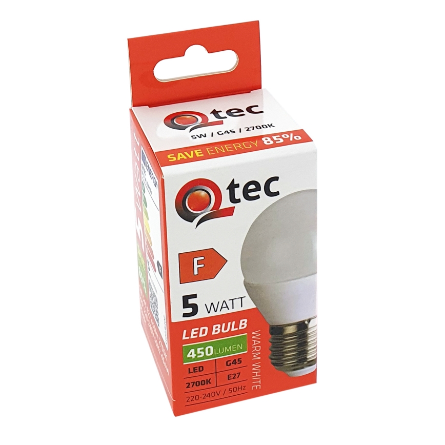 LED Pirn G45 E27/5W/230V 2700K