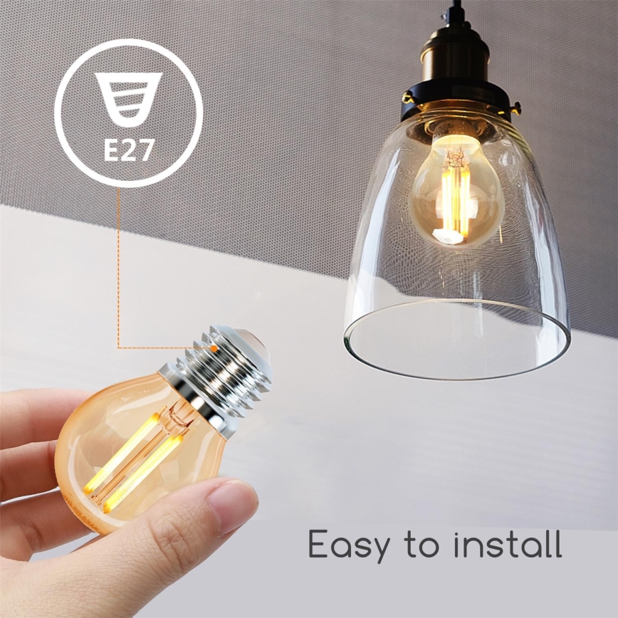 LED Pirn G45 E27/6W/230V 2200K - Aigostar