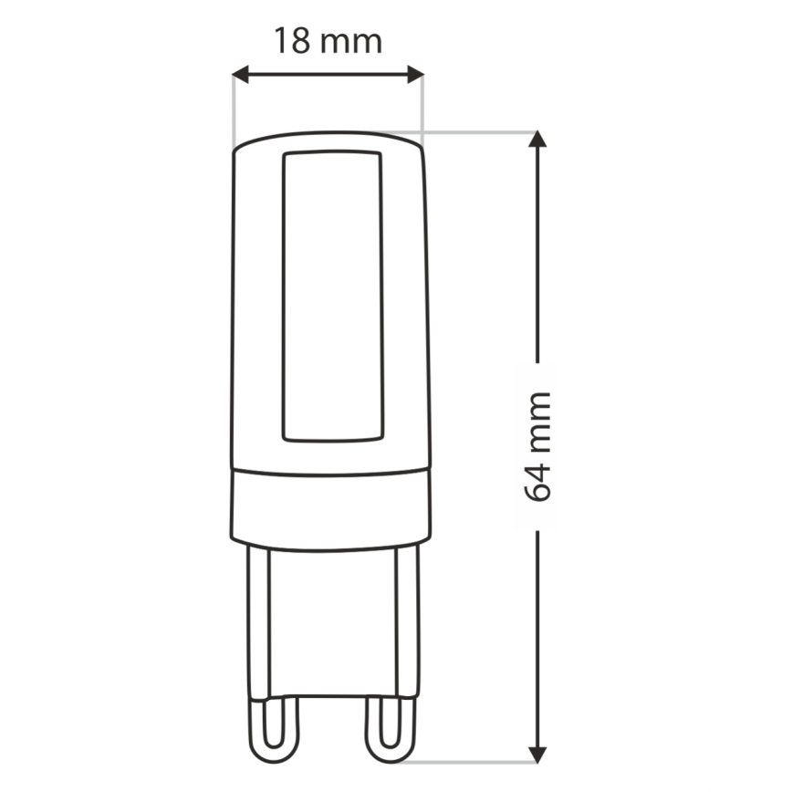 LED Pirn G9/10W/230V 4200K