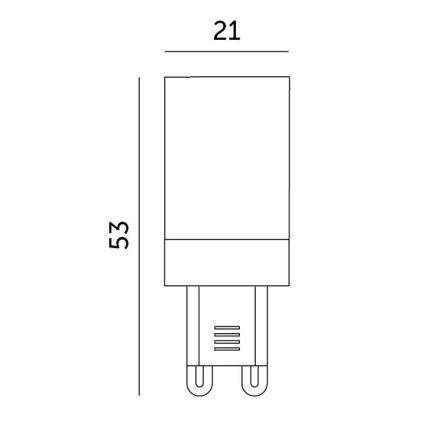 LED Pirn G9/3W/230V 3000K 100°