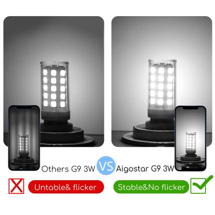 LED Pirn G9/3W/230V 6500K - Aigostar